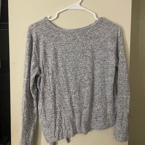 Grey sweater and sweatshirt